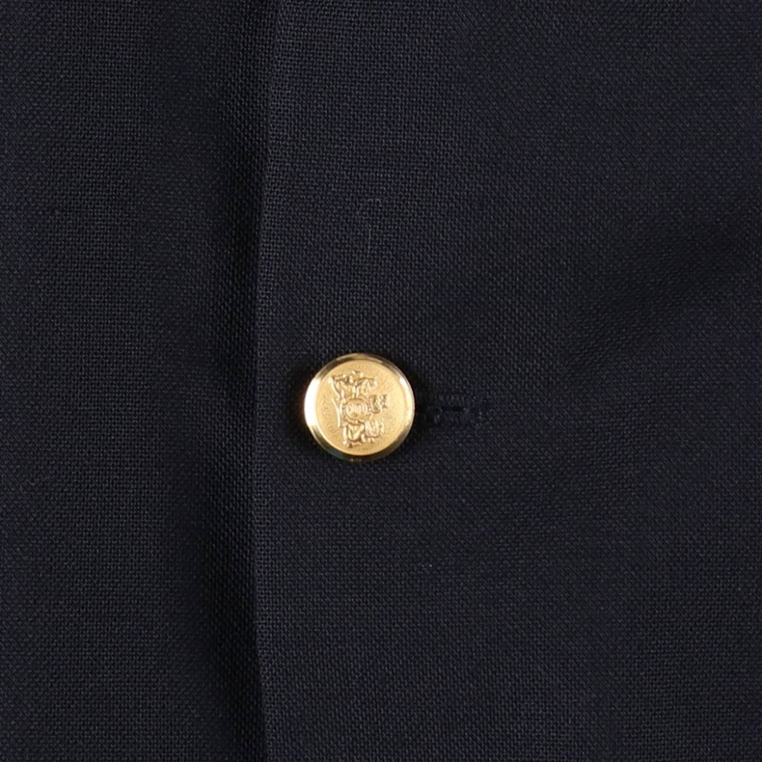 Stafford Navy Blazer, Tailored Jacket, Men's Size M Dacron Polyester navy blue type Vintage Second Hand