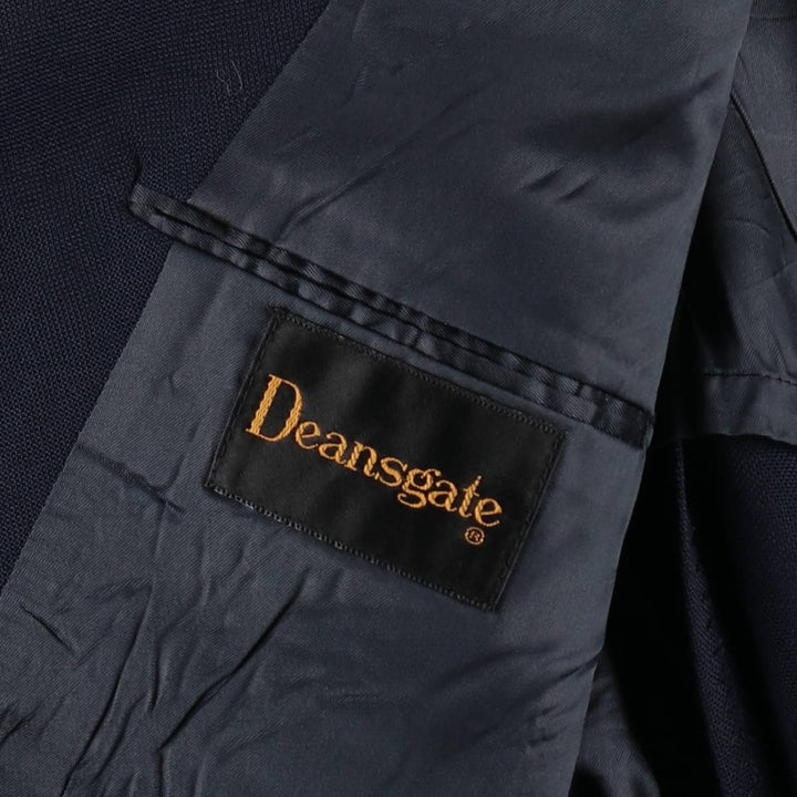 Deansgate Navy Blazer Tailored Jacket, Made in USA, Men's Size L (approx.) unclear navy blue type Vintage Second Hand