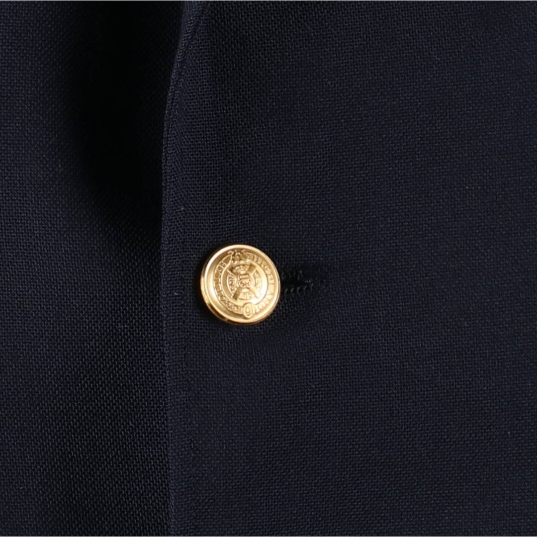 Deansgate Navy Blazer Tailored Jacket, Made in USA, Men's Size L (approx.) unclear navy blue type Vintage Second Hand