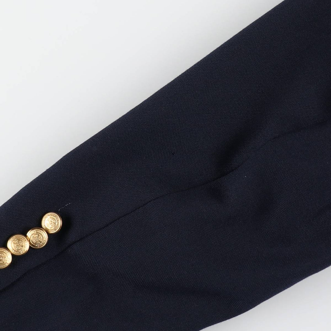 Deansgate Navy Blazer Tailored Jacket, Made in USA, Men's Size L (approx.) unclear navy blue type Vintage Second Hand