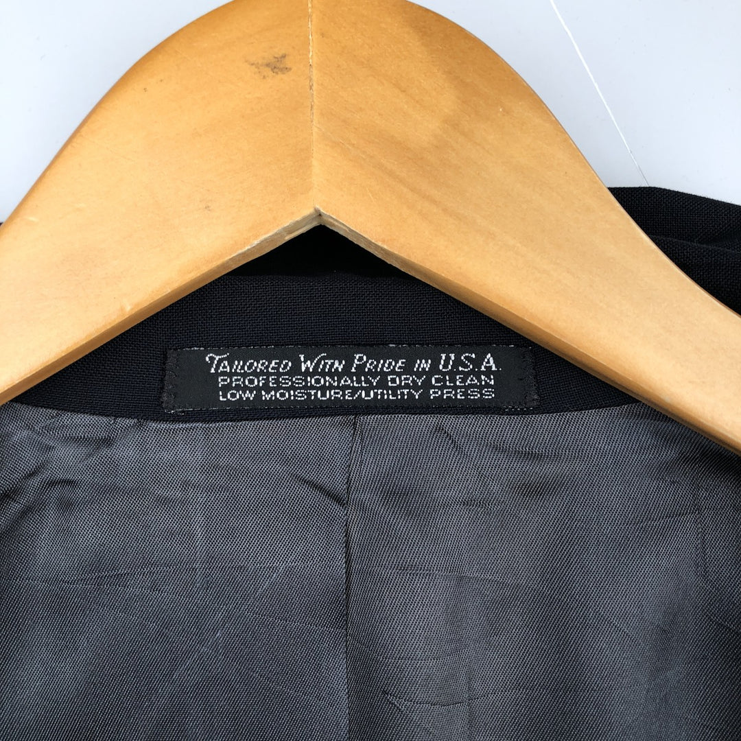Christian Brooks Navy Blazer Tailored Jacket, Made in USA, Men's Size L (approx.) unclear navy blue type Vintage Second Hand