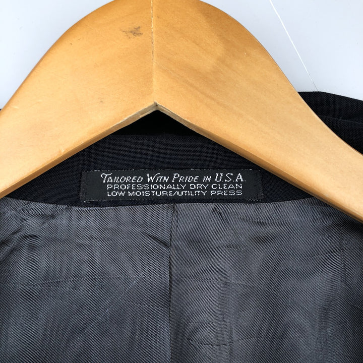 Christian Brooks Navy Blazer Tailored Jacket, Made in USA, Men's Size L (approx.) unclear navy blue type Vintage Second Hand