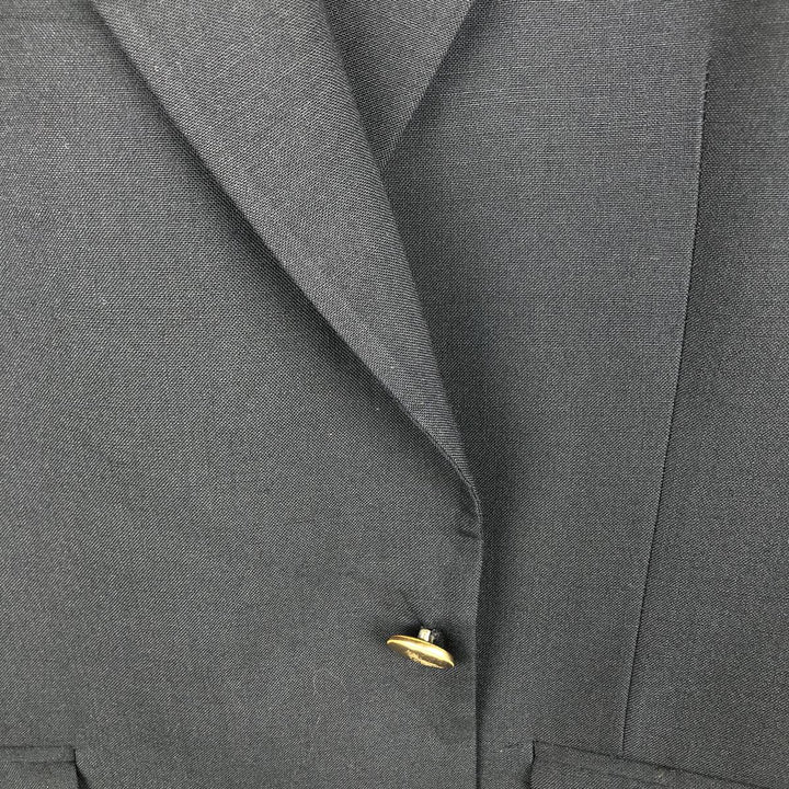 Christian Brooks Navy Blazer Tailored Jacket, Made in USA, Men's Size L (approx.) unclear navy blue type Vintage Second Hand