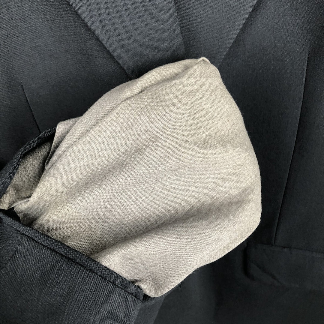 Christian Brooks Navy Blazer Tailored Jacket, Made in USA, Men's Size L (approx.) unclear navy blue type Vintage Second Hand