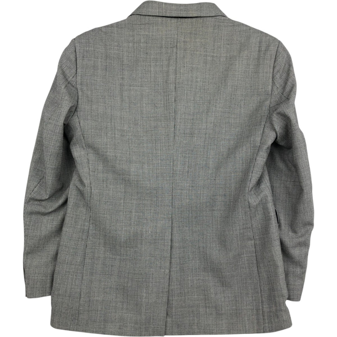 Haggar Check Pattern Wool Tailored Jacket, Made in USA, Men's Size M (approx.) wool white type Vintage Second Hand