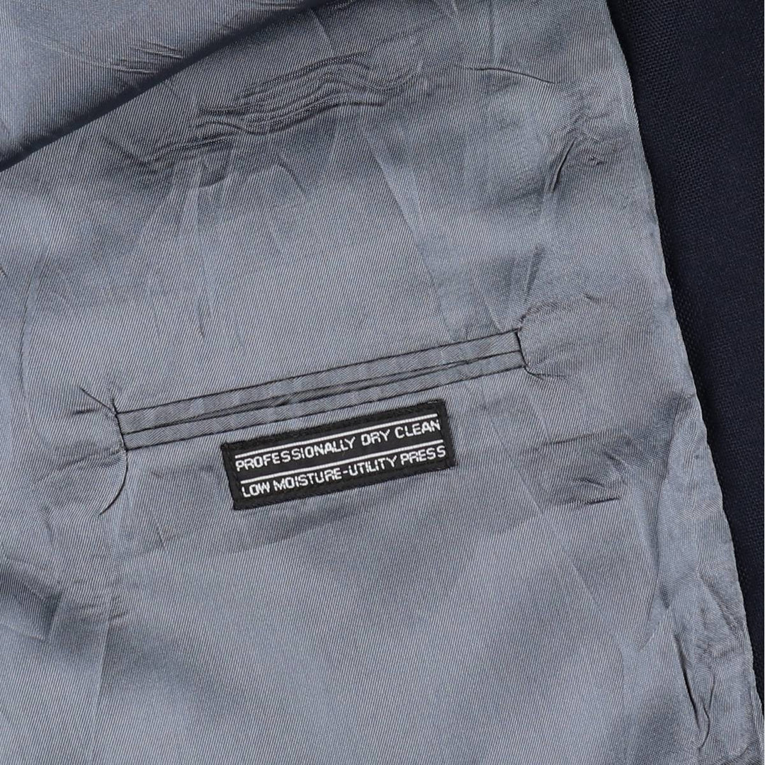 Stafford Navy Blazer, Tailored Jacket, Made in USA, Men's Size M wool navy blue type Vintage Second Hand