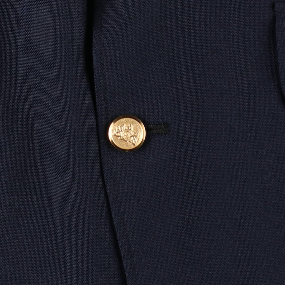 Stafford Navy Blazer, Tailored Jacket, Made in USA, Men's Size M wool navy blue type Vintage Second Hand