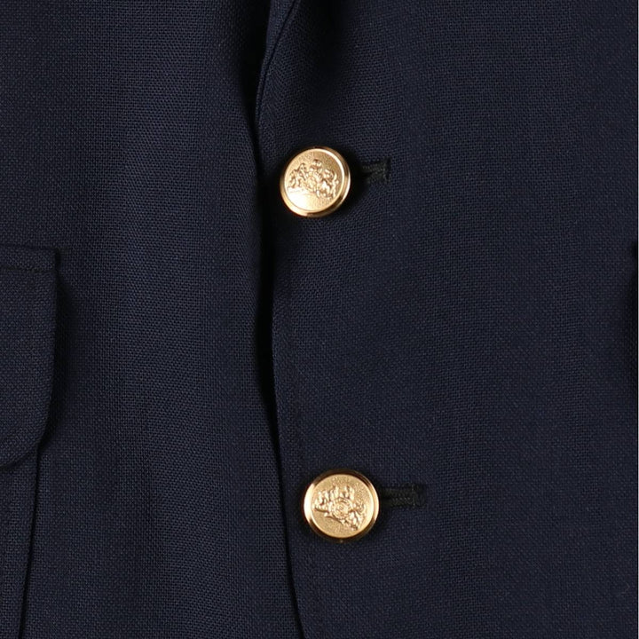 Stafford Navy Blazer, Tailored Jacket, Made in USA, Men's Size M wool navy blue type Vintage Second Hand