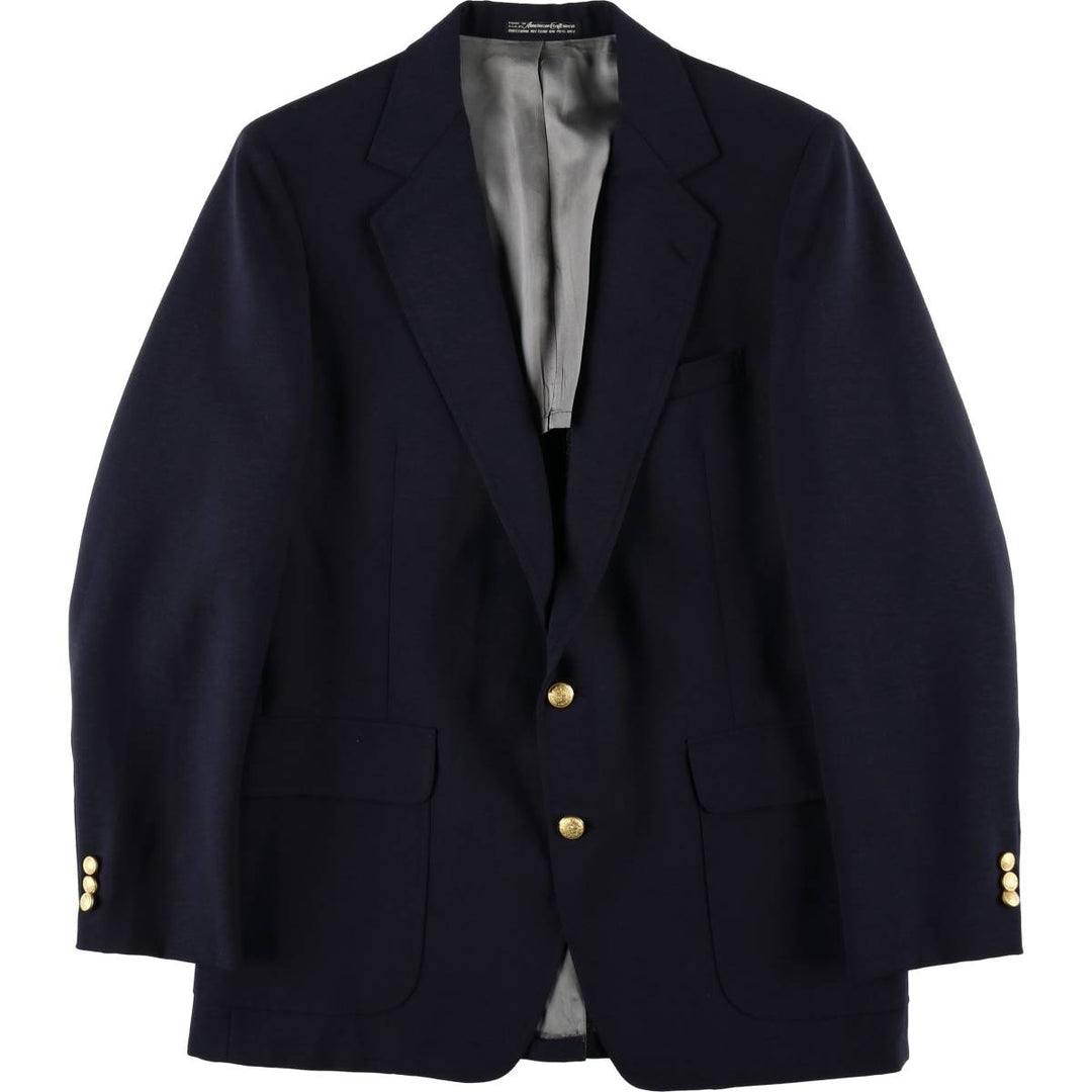 Holloway's Navy Blazer Tailored Jacket, Made in USA, Men's Size M unclear navy blue type Vintage Second Hand