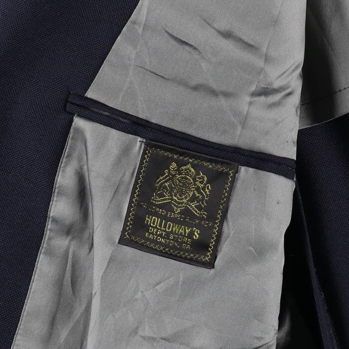 Holloway's Navy Blazer Tailored Jacket, Made in USA, Men's Size M unclear navy blue type Vintage Second Hand