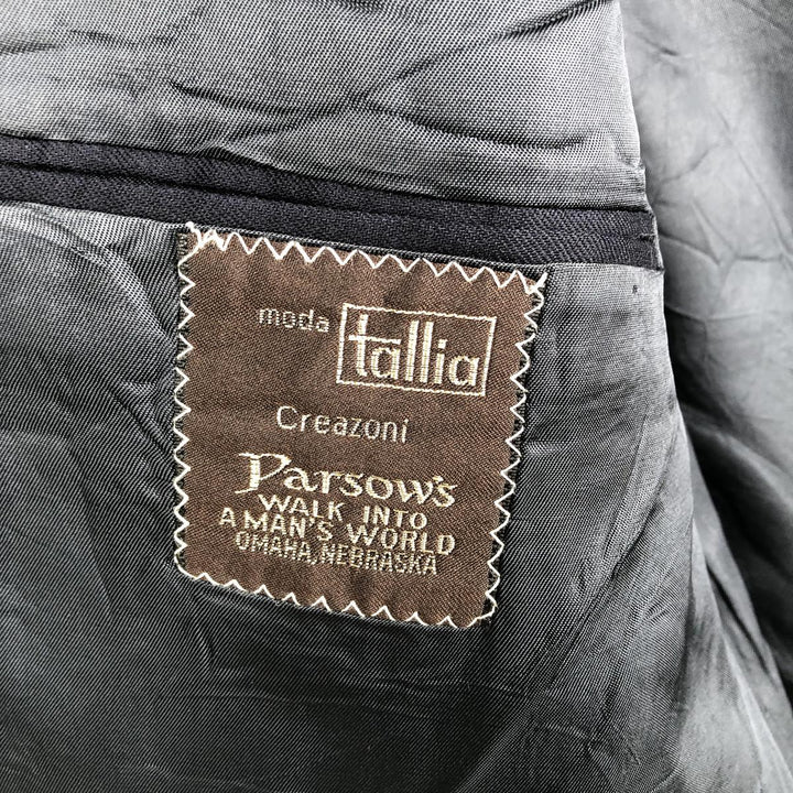 Tallia Parsow's wool tailored jacket, made in the USA, men's size L. wool navy blue type Vintage Second Hand