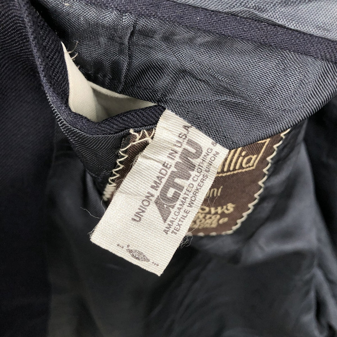 Tallia Parsow's wool tailored jacket, made in the USA, men's size L. wool navy blue type Vintage Second Hand