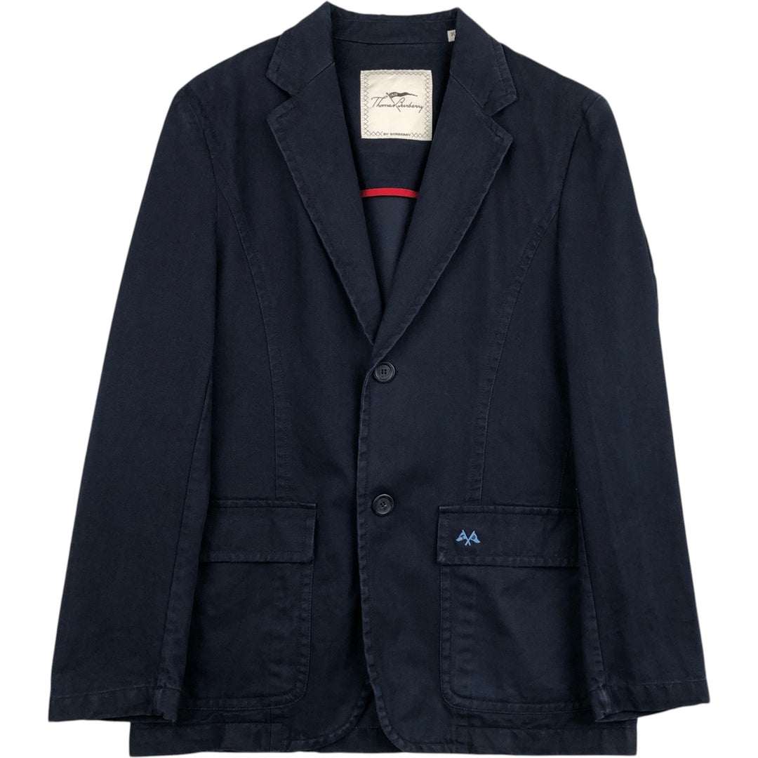 Burberry's Thomas Burberry Cotton Tailored Jacket, Men's Size M (approx.) cotton navy blue type Vintage Second Hand