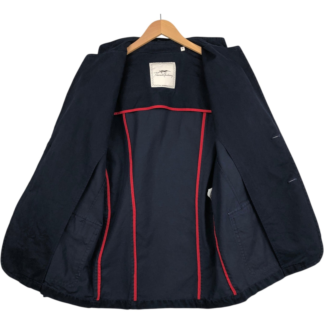 Burberry's Thomas Burberry Cotton Tailored Jacket, Men's Size M (approx.) cotton navy blue type Vintage Second Hand