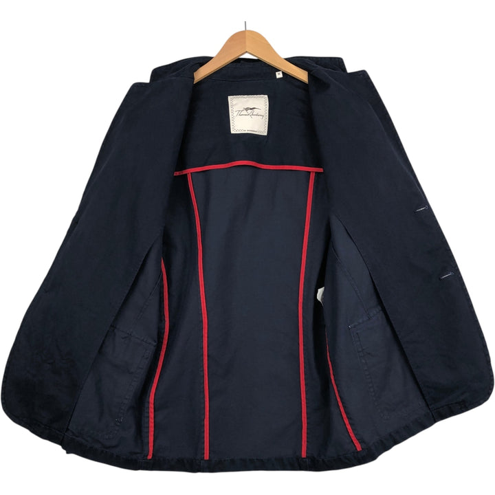 Burberry's Thomas Burberry Cotton Tailored Jacket, Men's Size M (approx.) cotton navy blue type Vintage Second Hand