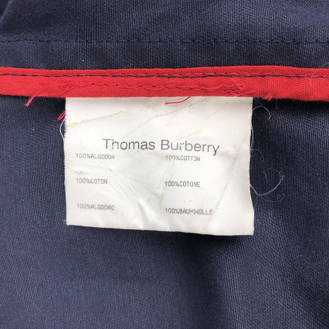 Burberry's Thomas Burberry Cotton Tailored Jacket, Men's Size M (approx.) cotton navy blue type Vintage Second Hand
