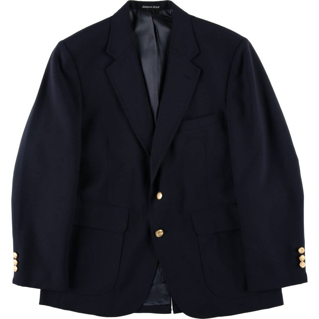 Stafford Navy Blazer, Tailored Jacket, Made in USA, Men's Size M unclear navy blue type Vintage Second Hand