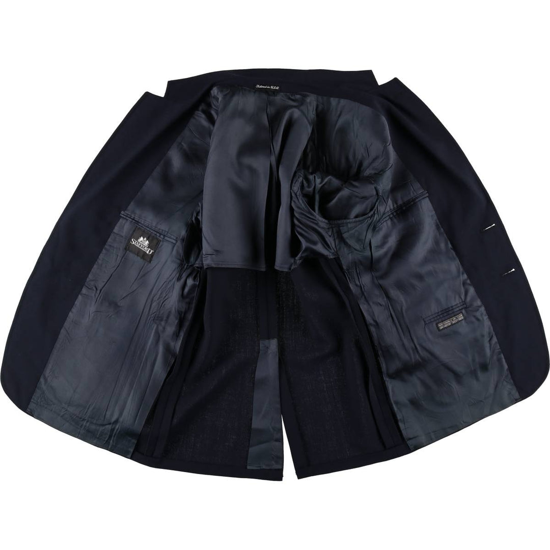 Stafford Navy Blazer, Tailored Jacket, Made in USA, Men's Size M unclear navy blue type Vintage Second Hand