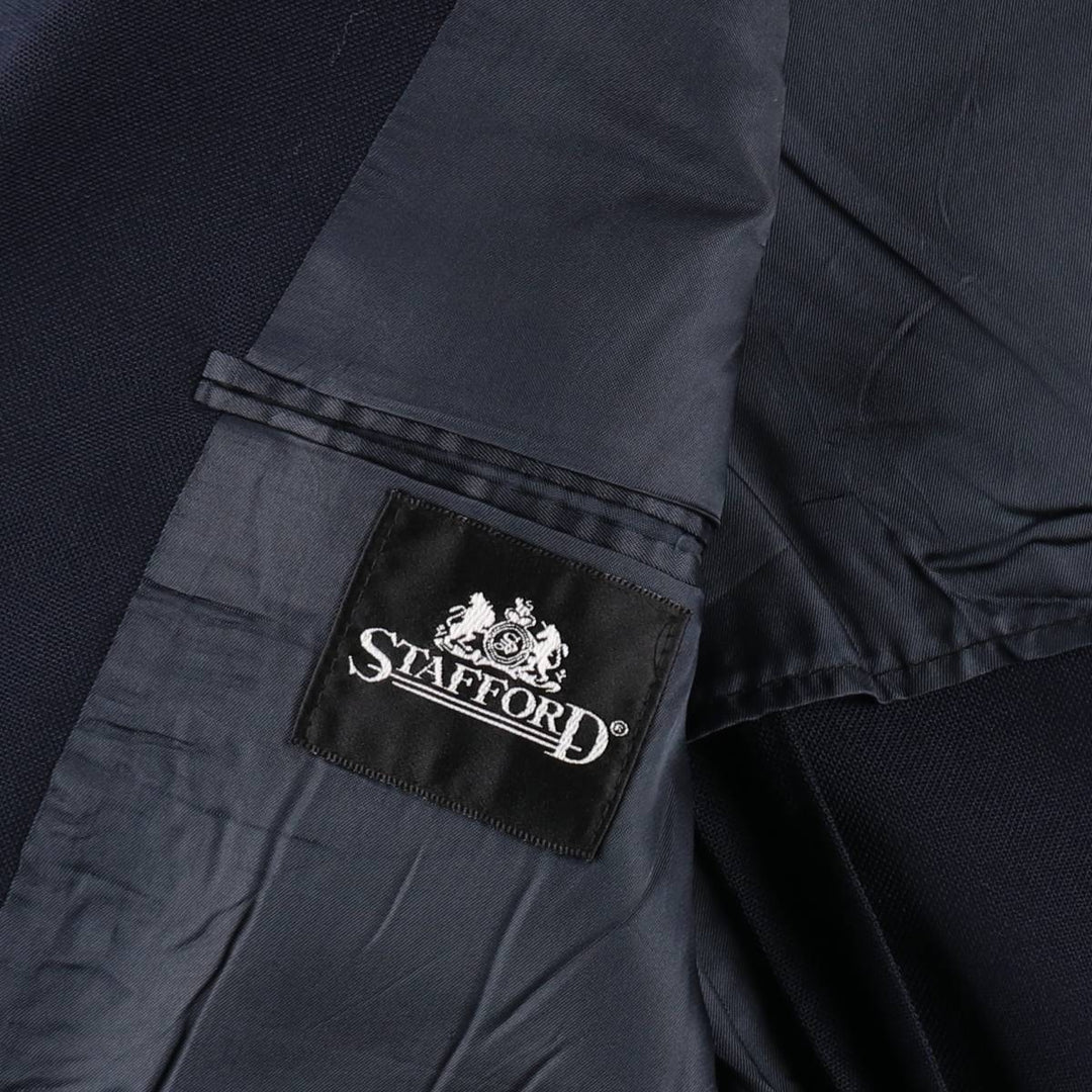 Stafford Navy Blazer, Tailored Jacket, Made in USA, Men's Size M unclear navy blue type Vintage Second Hand