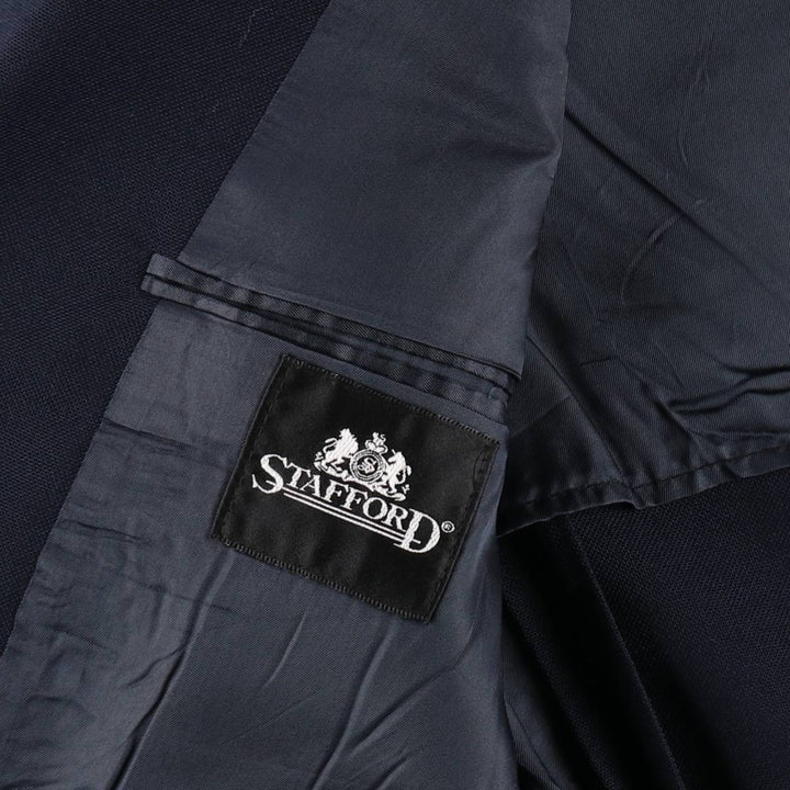 Stafford Navy Blazer, Tailored Jacket, Made in USA, Men's Size M unclear navy blue type Vintage Second Hand