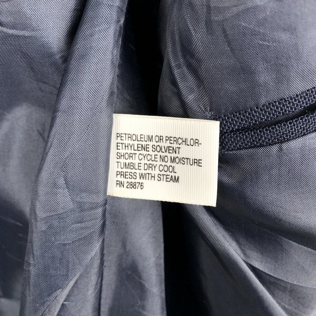 Edwards Navy Blazer Tailored Jacket, Made in USA, Men's Size L (approx.) unclear navy blue type Vintage Second Hand