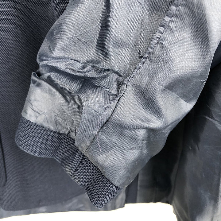 Edwards Navy Blazer Tailored Jacket, Made in USA, Men's Size L (approx.) unclear navy blue type Vintage Second Hand