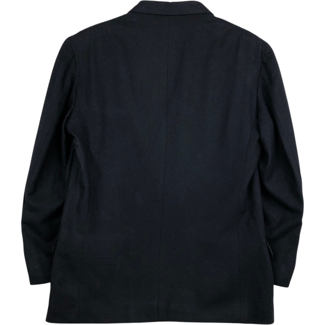 Banana Republic double-breasted peaked lapel navy blazer tailored jacket, made in the USA, men's size M equivalent. wool navy blue type Vintage Second Hand