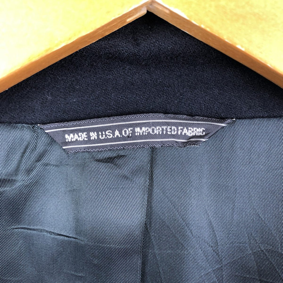 Banana Republic double-breasted peaked lapel navy blazer tailored jacket, made in the USA, men's size M equivalent. wool navy blue type Vintage Second Hand