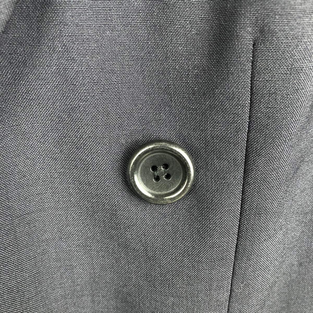 Hugo Boss Peak Lapel Double-Breasted Wool Tailored Jacket, Men's Size XL (approx.) wool navy blue type Vintage Second Hand