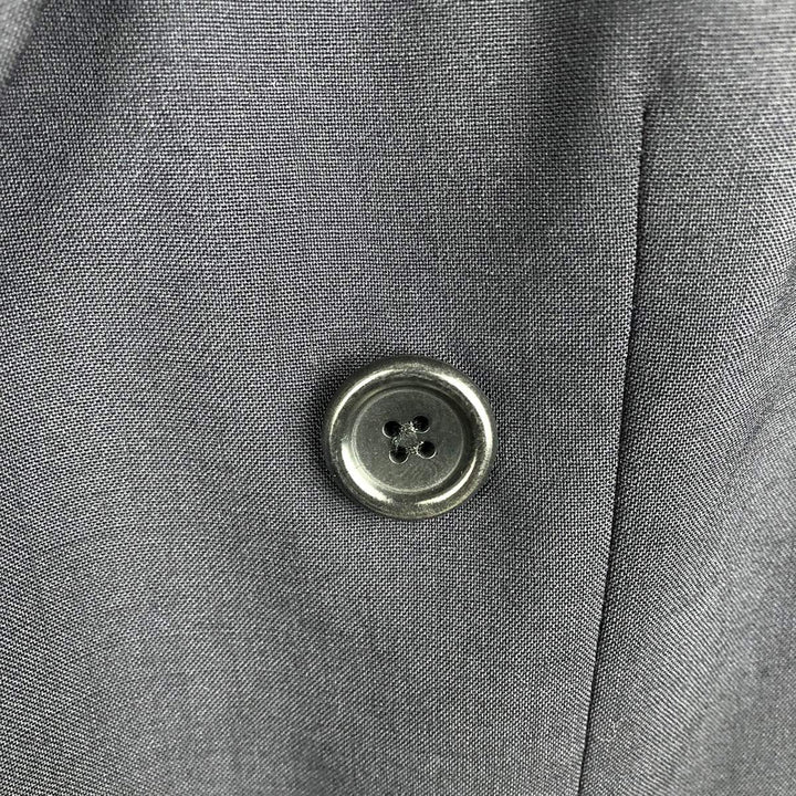 Hugo Boss Peak Lapel Double-Breasted Wool Tailored Jacket, Men's Size XL (approx.) wool navy blue type Vintage Second Hand