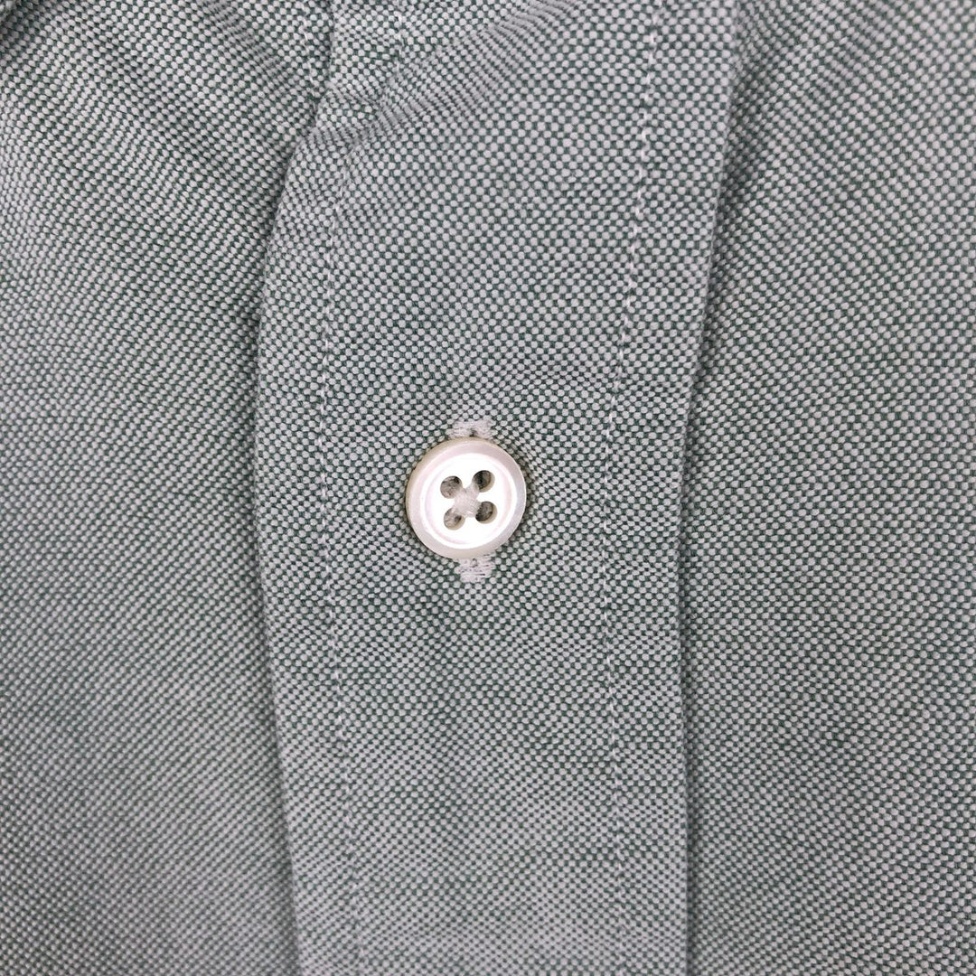 Ralph Lauren long-sleeved button-down shirt, Oxford fabric, men's size L (approx.) cotton Mint green Vintage Second Hand