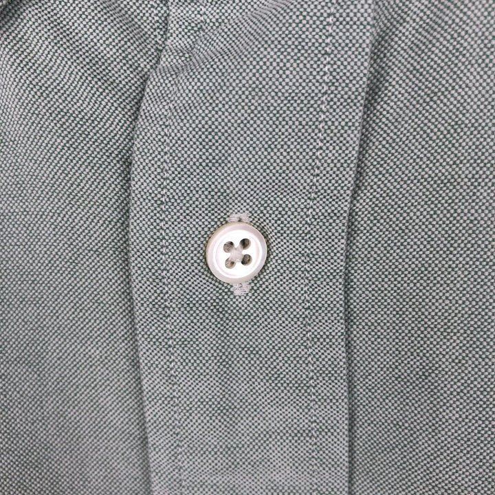 Ralph Lauren long-sleeved button-down shirt, Oxford fabric, men's size L (approx.) cotton Mint green Vintage Second Hand