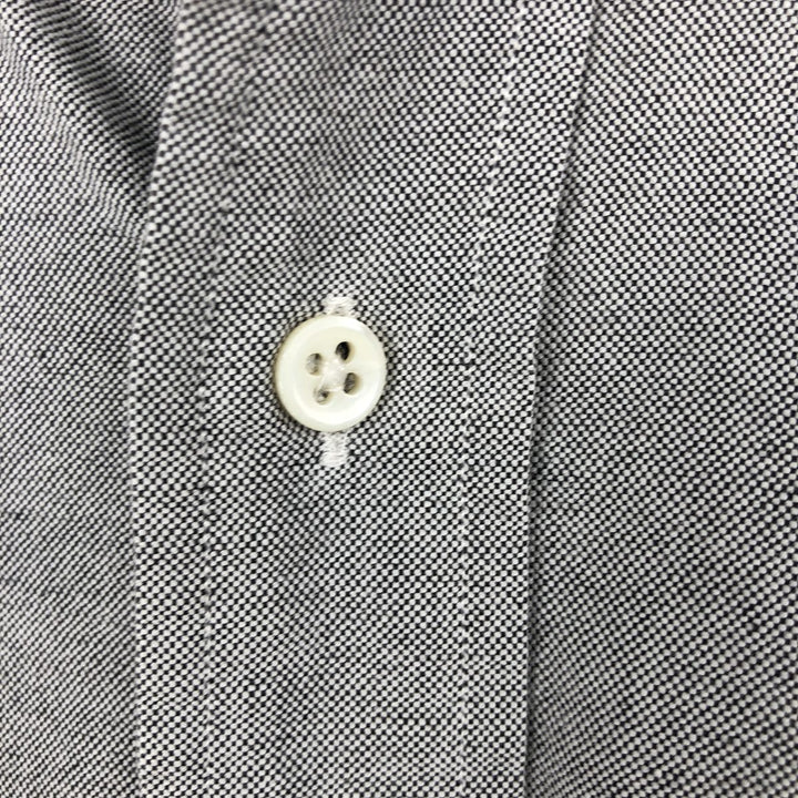 Ralph Lauren long sleeve button down shirt, men's size L cotton gray type Vintage Second Hand