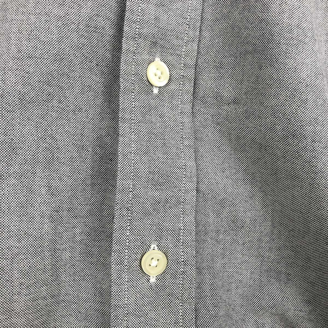 Ralph Lauren long sleeve button down shirt, men's size L cotton gray type Vintage Second Hand