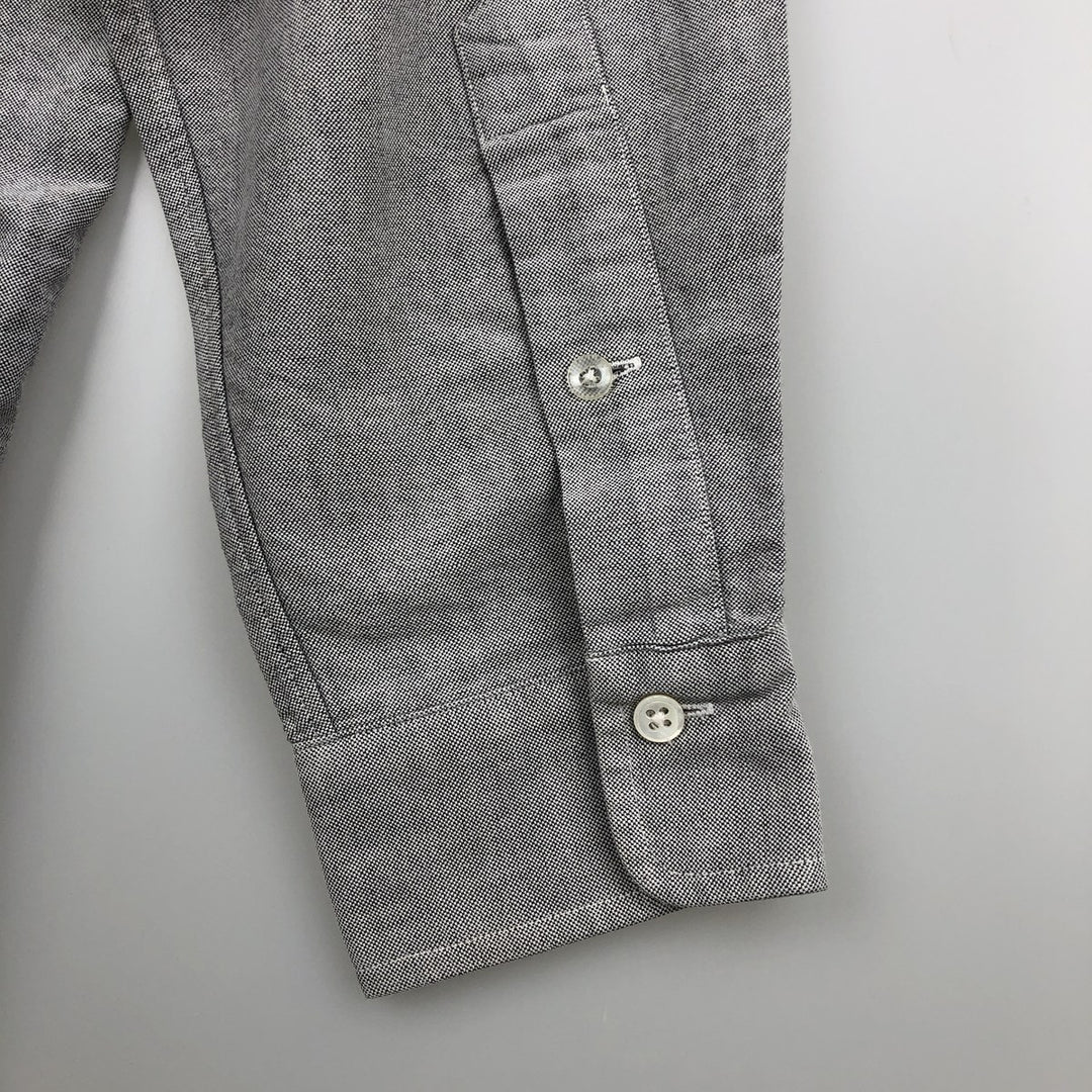 Ralph Lauren long sleeve button down shirt, men's size L cotton gray type Vintage Second Hand