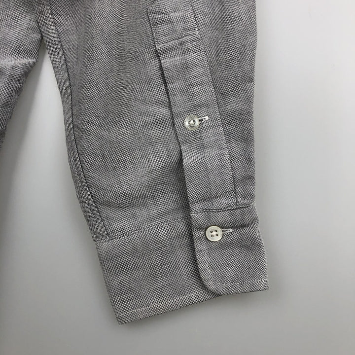 Ralph Lauren long sleeve button down shirt, men's size L cotton gray type Vintage Second Hand