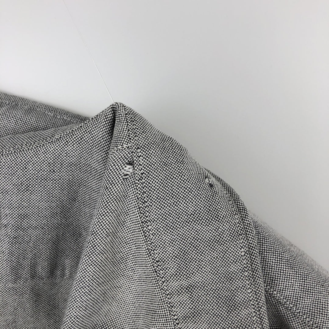 Ralph Lauren long sleeve button down shirt, men's size L cotton gray type Vintage Second Hand