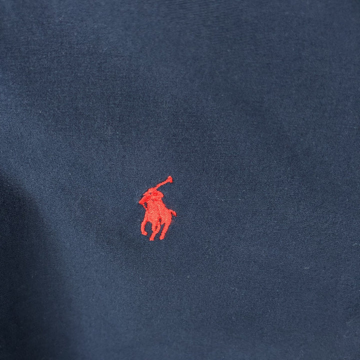 Ralph Lauren Classic Fit Long Sleeve Button Down Shirt Men's XXL cotton navy blue type Vintage Second Hand