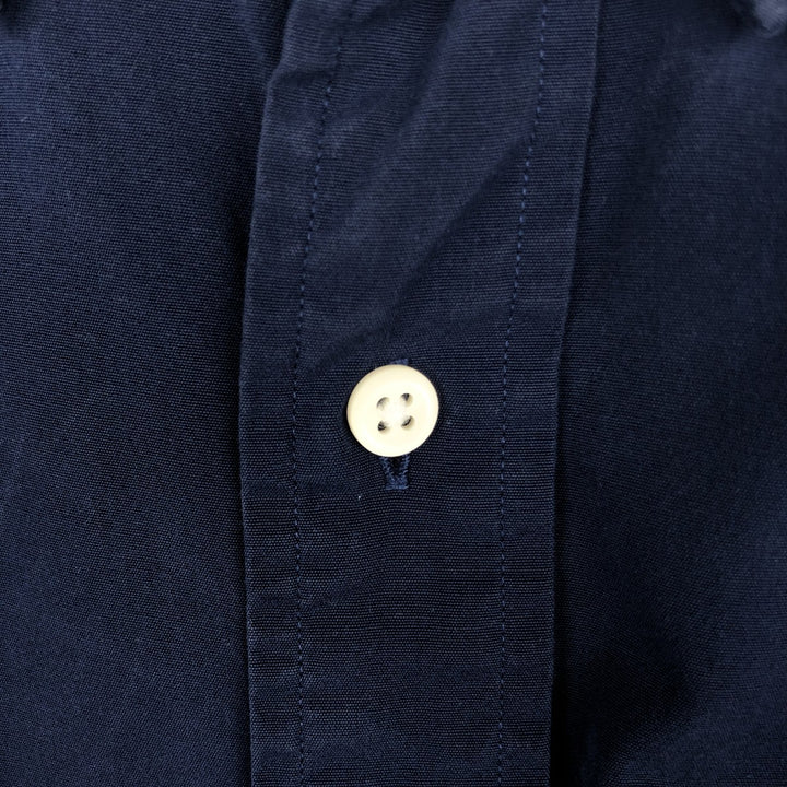 Ralph Lauren Classic Fit Long Sleeve Button Down Shirt Men's XXL cotton navy blue type Vintage Second Hand