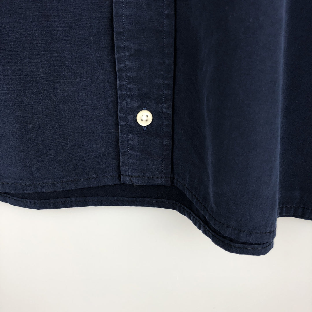 Ralph Lauren Classic Fit Long Sleeve Button Down Shirt Men's XXL cotton navy blue type Vintage Second Hand