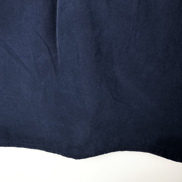 Ralph Lauren Classic Fit Long Sleeve Button Down Shirt Men's XXL cotton navy blue type Vintage Second Hand