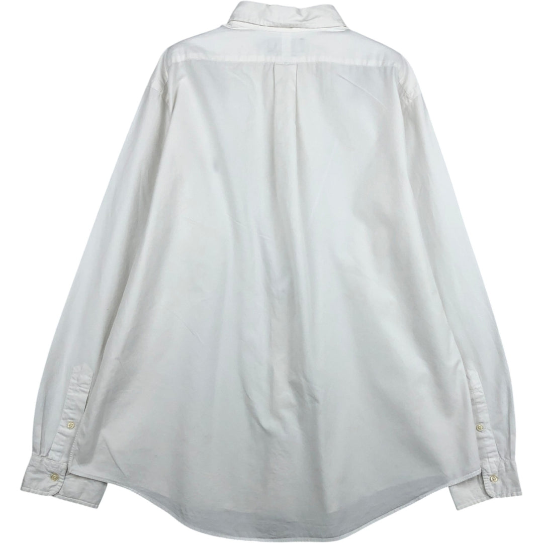 Ralph Lauren Custom Fit Long Sleeve Button Down Shirt Men's XXL cotton white type Vintage Second Hand