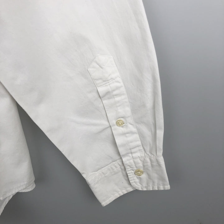 Ralph Lauren Custom Fit Long Sleeve Button Down Shirt Men's XXL cotton white type Vintage Second Hand