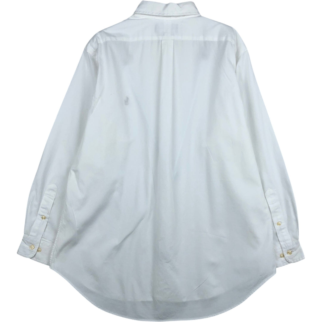 Ralph Lauren Classic Fit Long Sleeve Button Down Shirt, Men's Size L cotton white type Vintage Second Hand