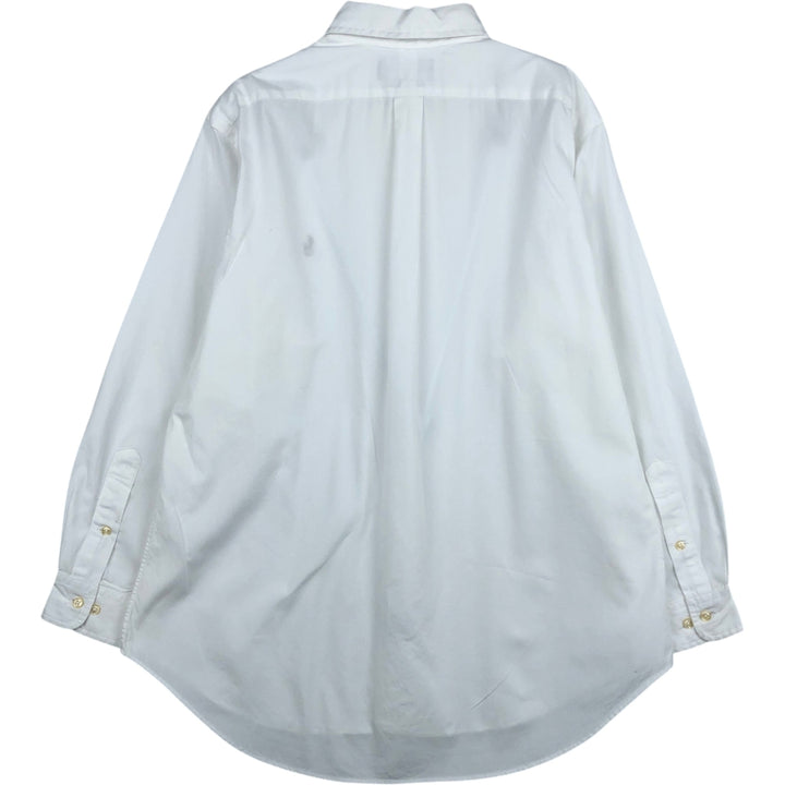 Ralph Lauren Classic Fit Long Sleeve Button Down Shirt, Men's Size L cotton white type Vintage Second Hand