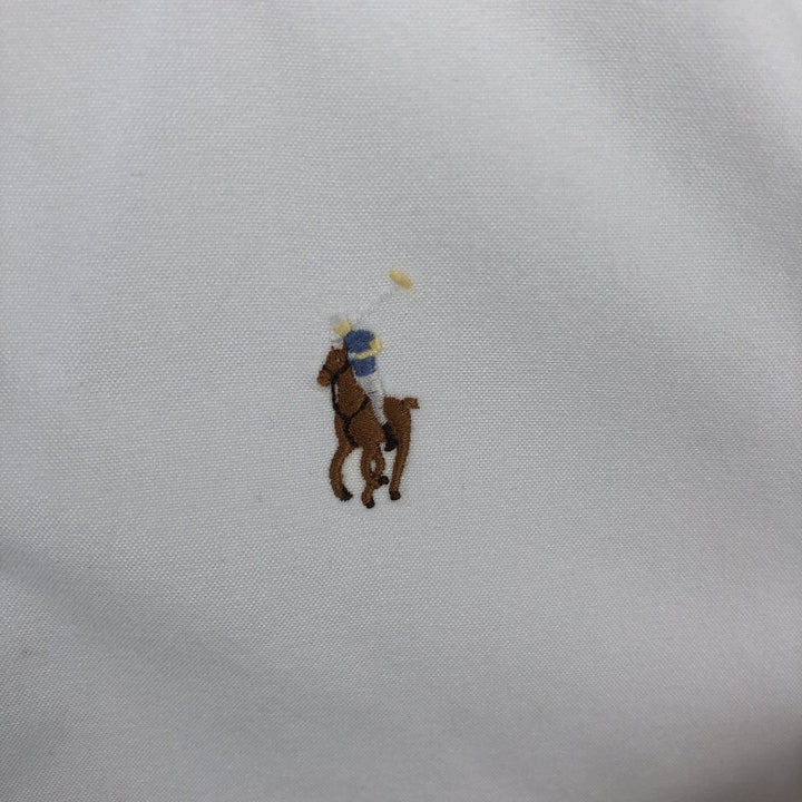 Ralph Lauren Classic Fit Long Sleeve Button Down Shirt, Men's Size L cotton white type Vintage Second Hand