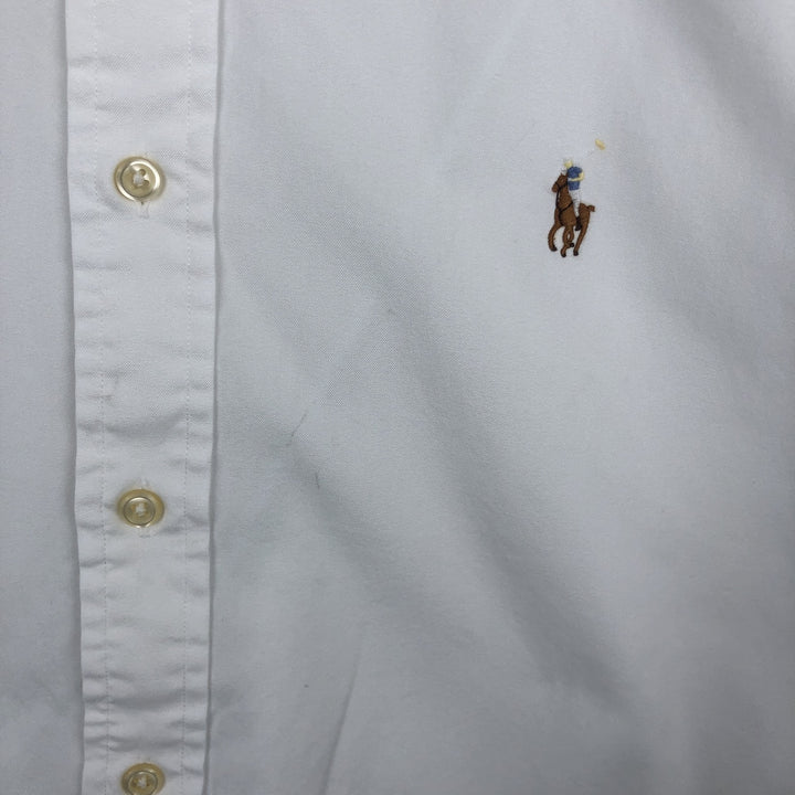 Ralph Lauren Classic Fit Long Sleeve Button Down Shirt, Men's Size L cotton white type Vintage Second Hand