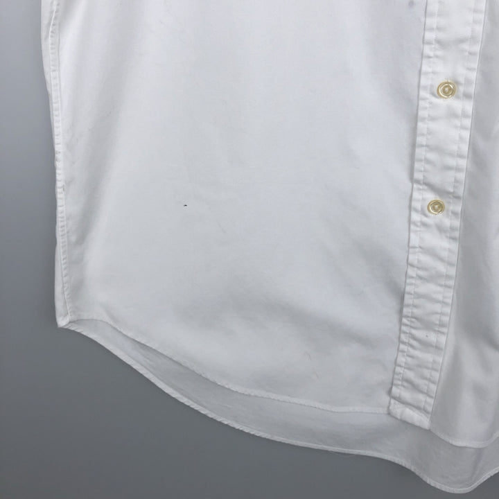 Ralph Lauren Classic Fit Long Sleeve Button Down Shirt, Men's Size L cotton white type Vintage Second Hand