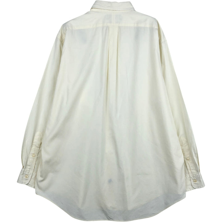 Ralph Lauren YARMOUTH long sleeve button down shirt, men's size L cotton Beige type Vintage Second Hand