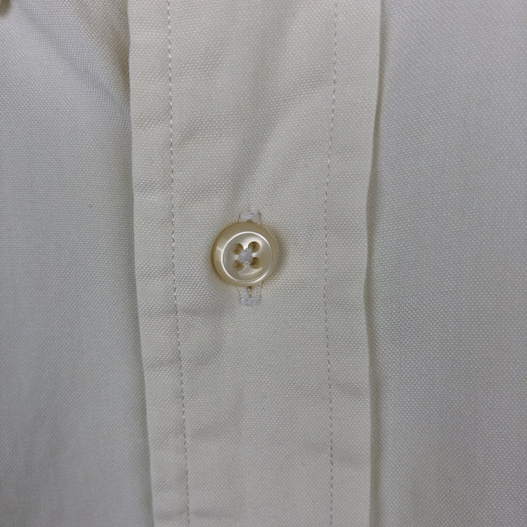 Ralph Lauren YARMOUTH long sleeve button down shirt, men's size L cotton Beige type Vintage Second Hand